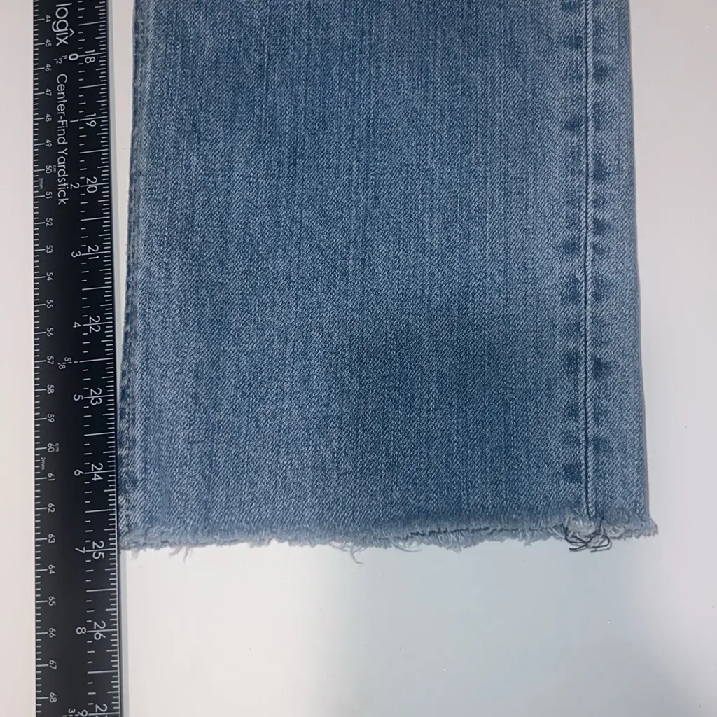 Rag & Bone Farrah Cigarette Skinny Ankle Raw Hem Medium Wash Denim Jeans 31 - Image 8