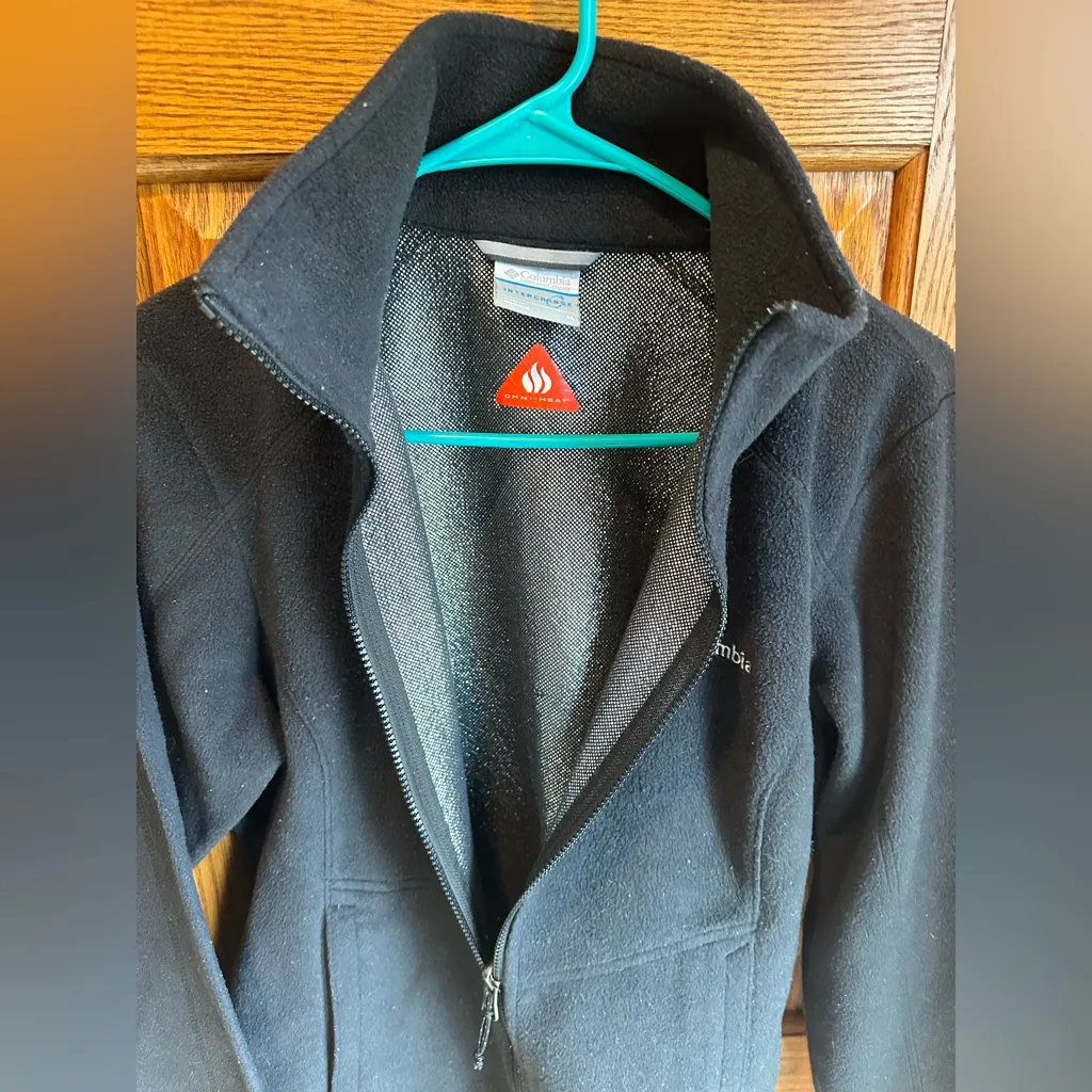 Columbia Omni Heat Fleece Zip Up Women’s Medium Black Jacket - Image 3