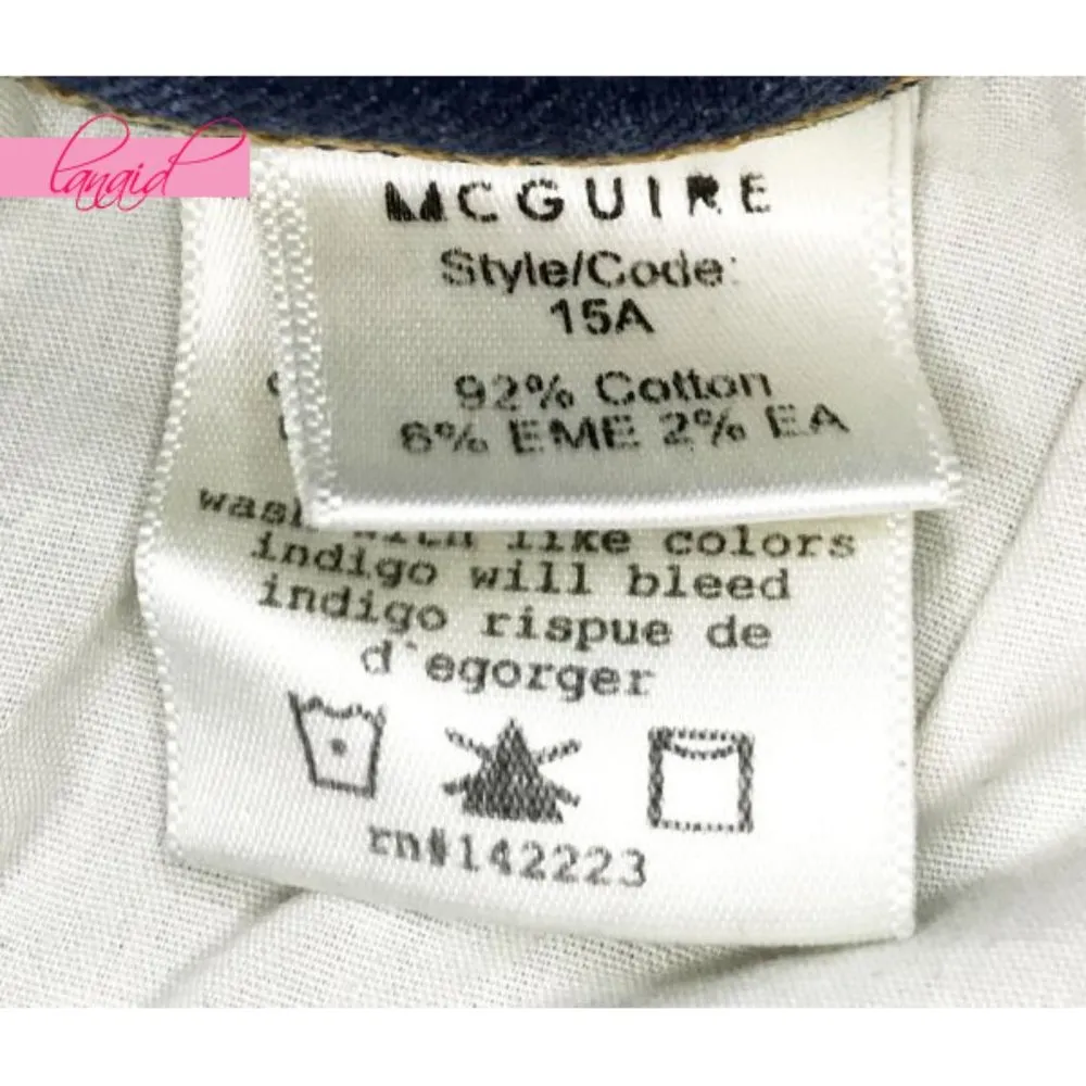 McGuire Deconstructed Denim Mini Skirt Stretchy Distressed Destroyed Ripped Jean - Image 7