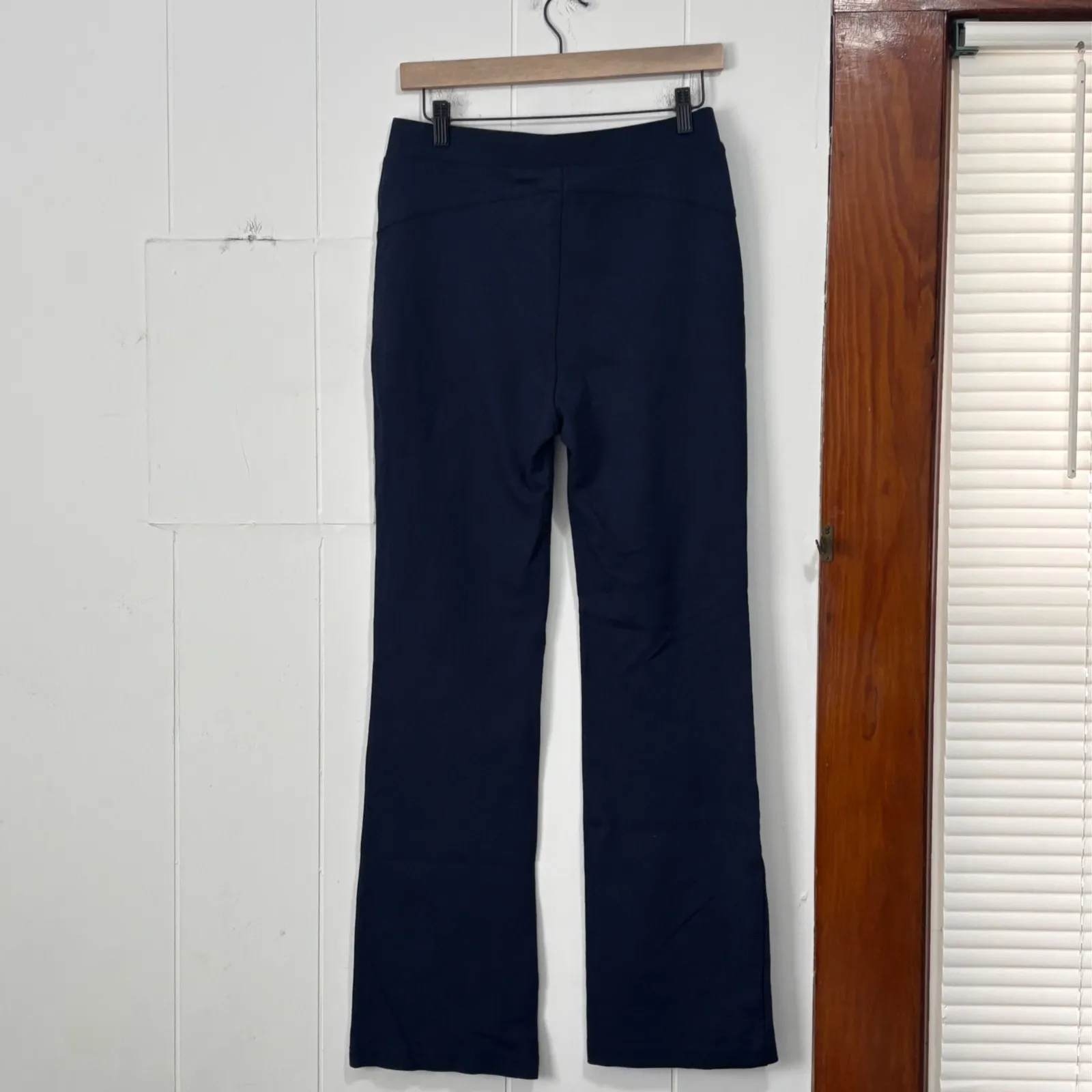 Style & Co Navy Blue Wide Leg Stretchy Casual Dress Pants Women's Medium - Image 2