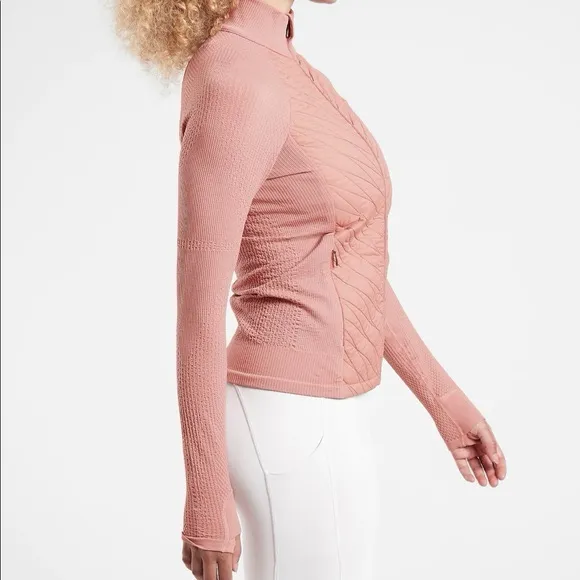 Athleta Flurry Force Insulated PrimaLoft Full Zip Jacket 2.0 Palermo Pink - Image 3