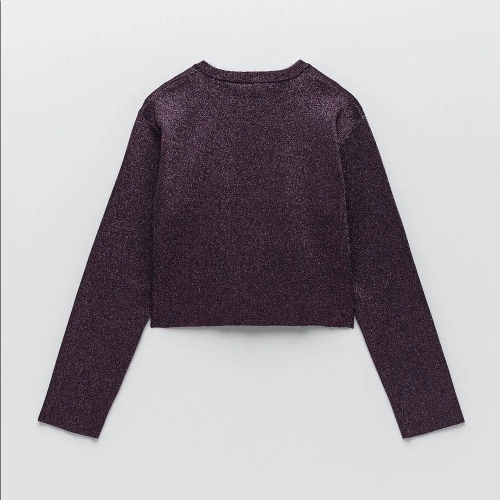 NWT ZARA Shimmery Knit Cardigan Button Front Bloggers Fav - Image 4