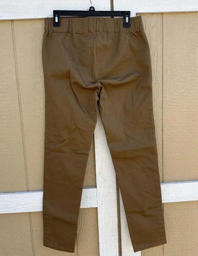 Soft Surroundings Tan Pull On Metro Legging Pants 27431 Size Small Stretch Snap - Image 3