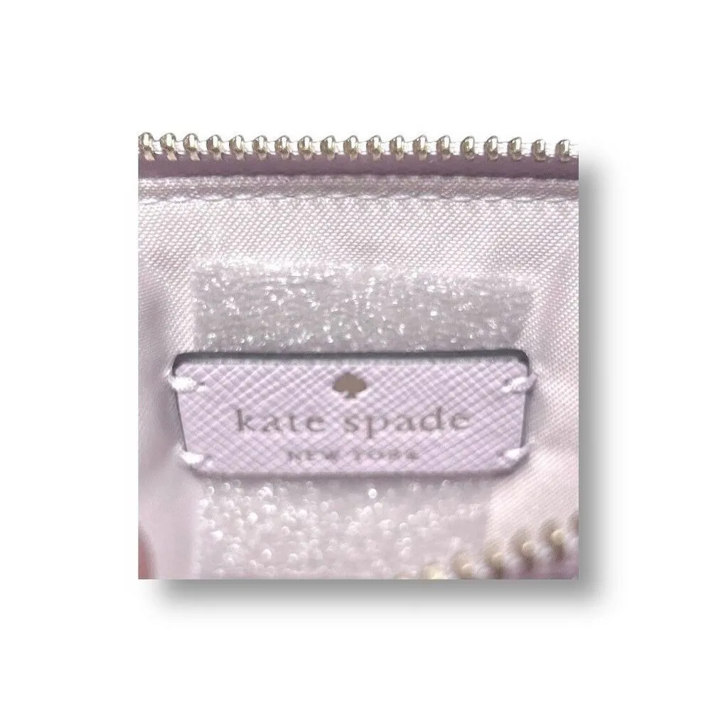 Kate Spade Madison KC588 Lavender Leather‎ Double Zip Wallet Wristlet Purse NWT - Image 4