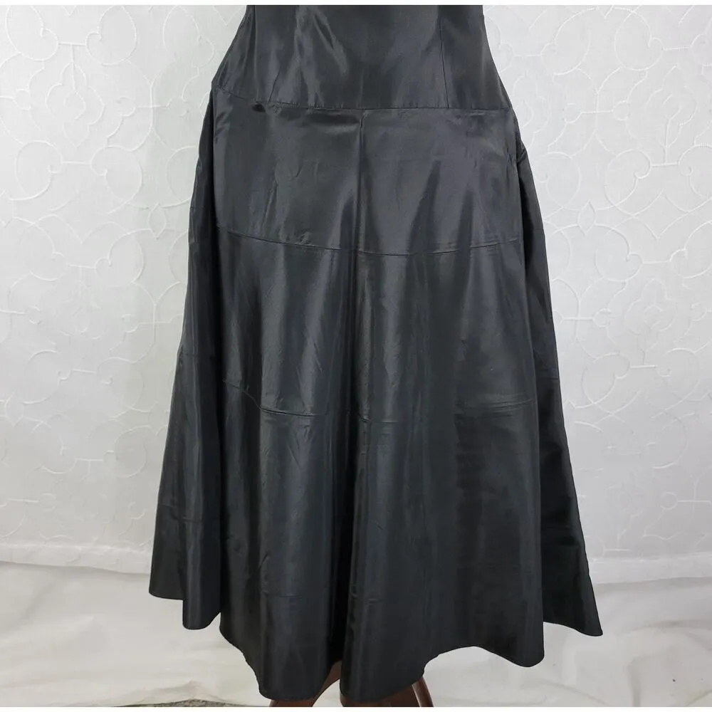 Bill Levkoff Womens Strapless Dress 4 Black A line LBD Bridesmaid Formal - Image 8