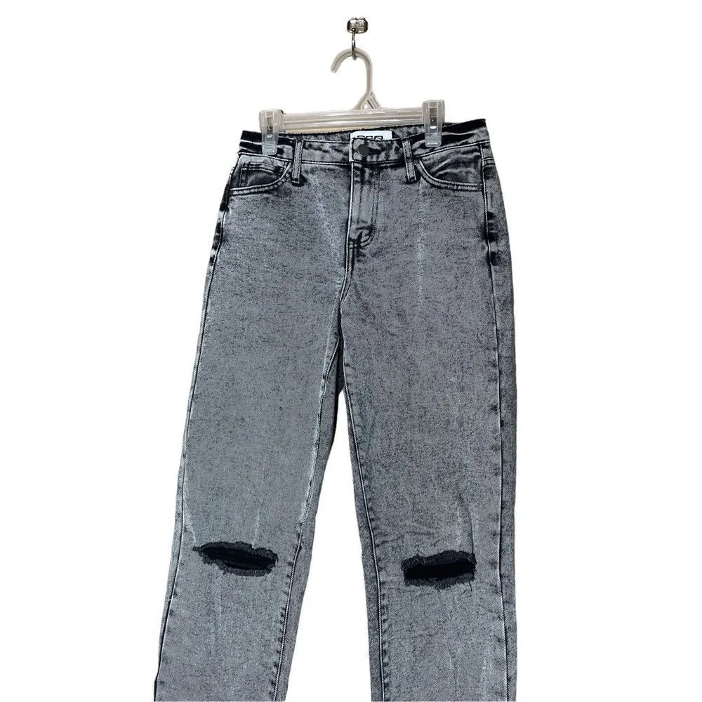 RSQ High Rise‎ Straight Leg Acid Wash jeans Size 24 - Image 2