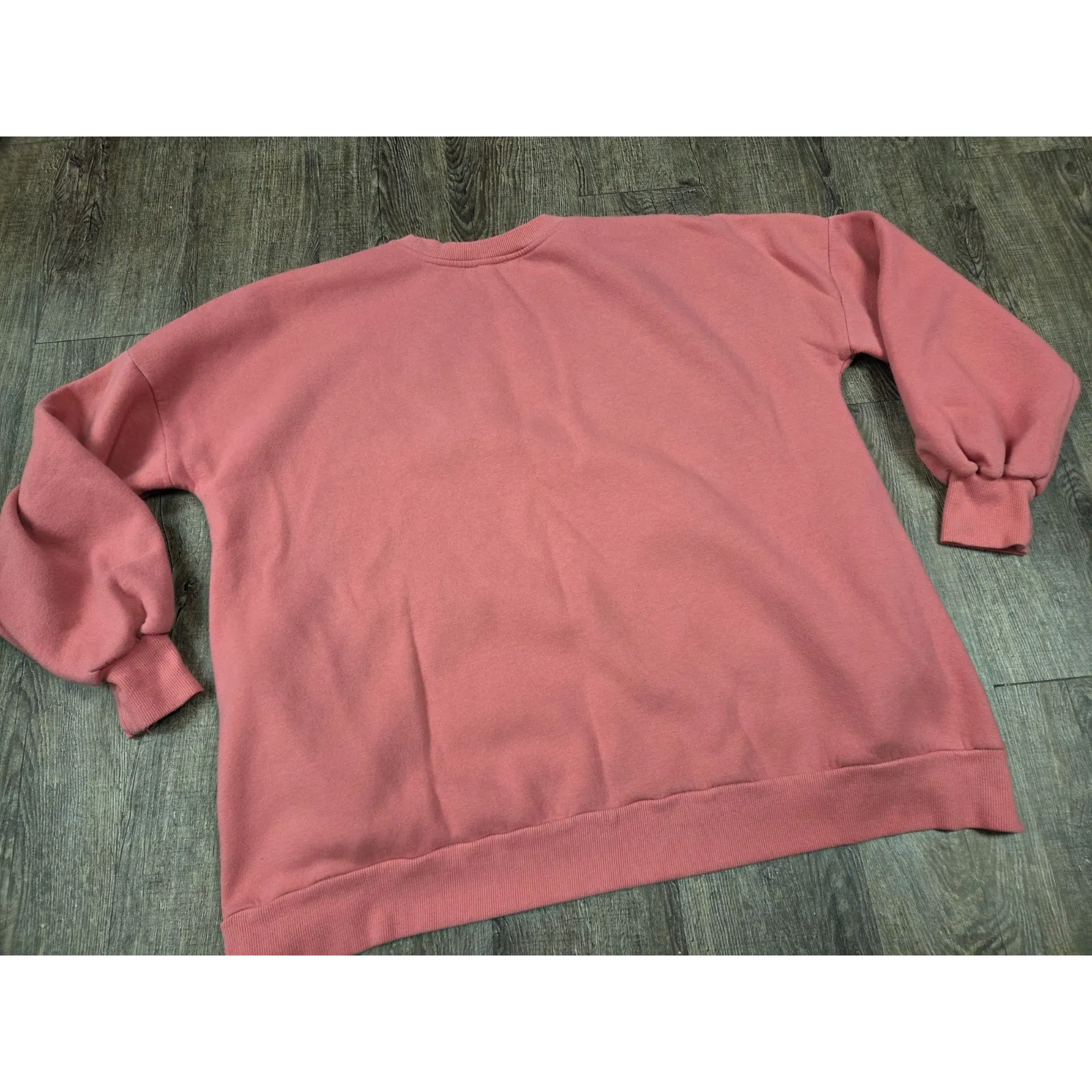 Zenana XL Dark Pink Mauve Crewneck Boxy Sweatshirt Oversized - Image 5