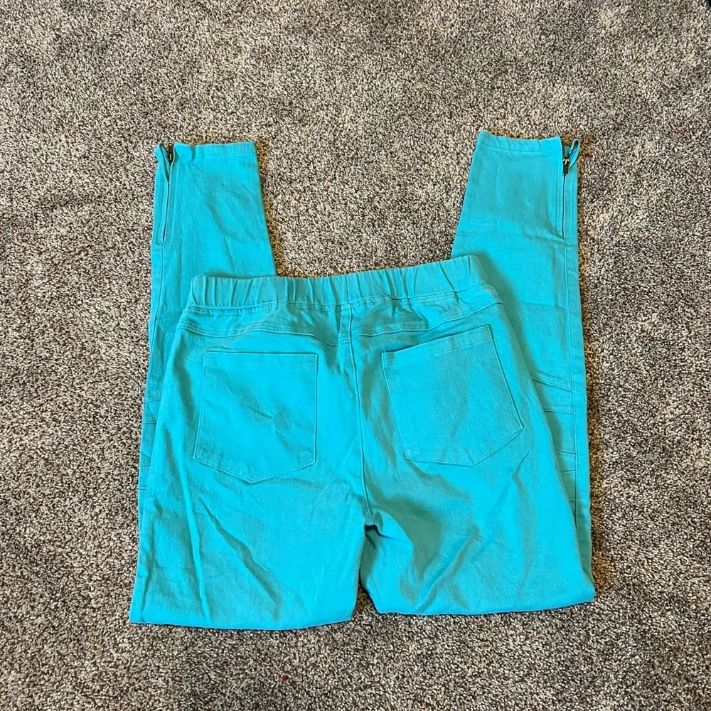 Umgee Blue Skinny Pants Lightweight Casual Wear - Image 4