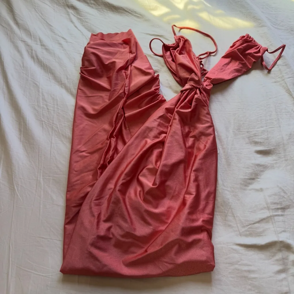 Baobab Ariana Maxi Dress in Lorei Red Size M - Image 3