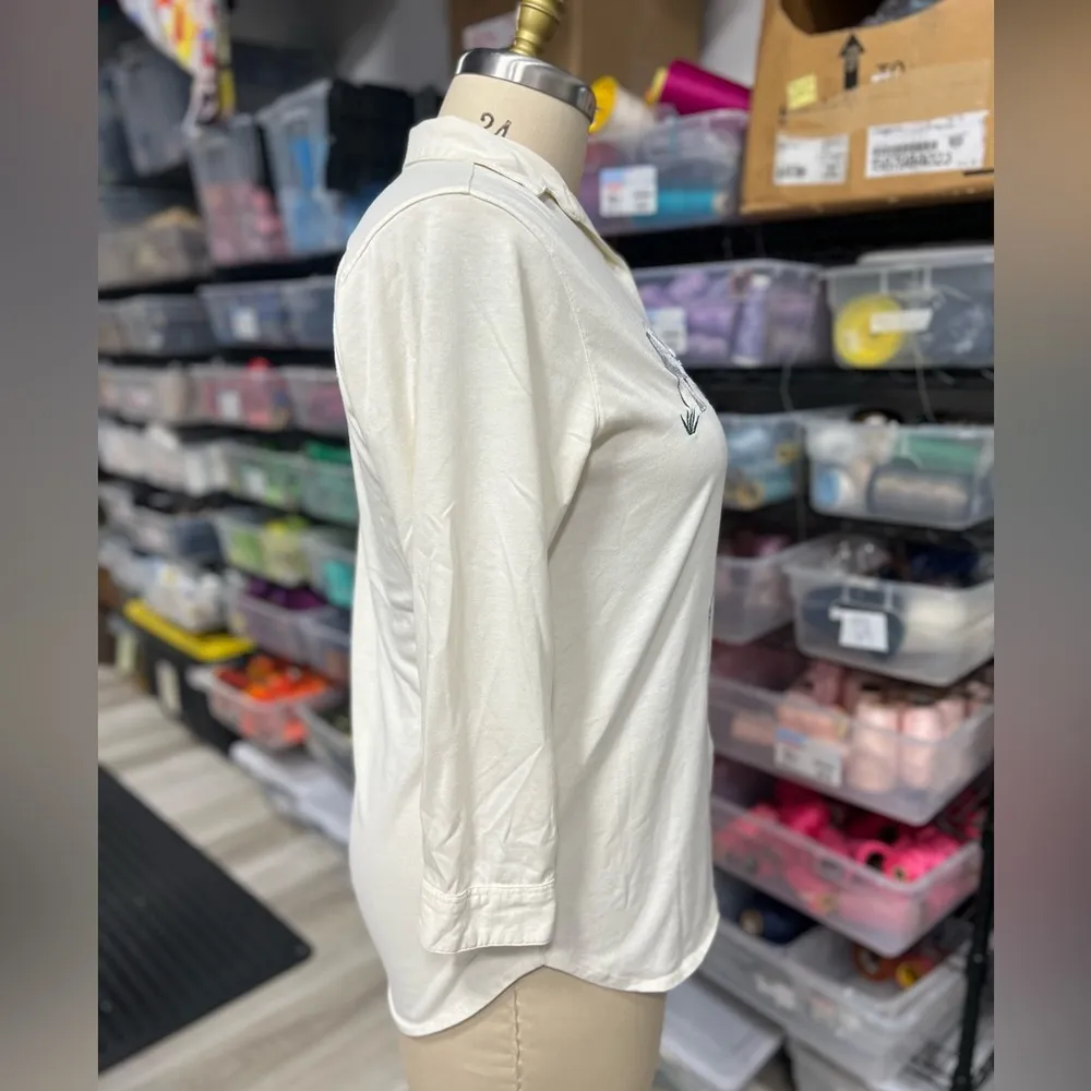 African Safari Shirt 1X White - Image 8