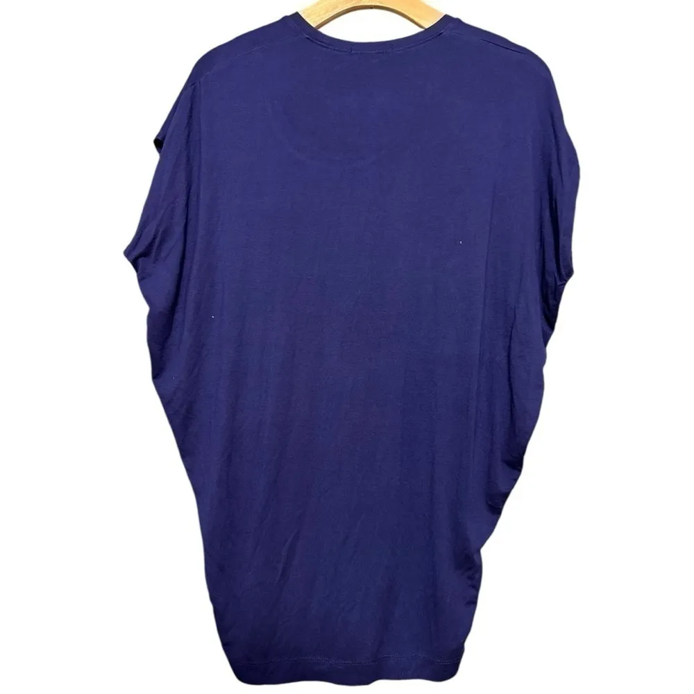 Vince Women’s Size XS Blue Viscose Jersey Knit Dolman Short Sleeve Shirt Top - Image 3