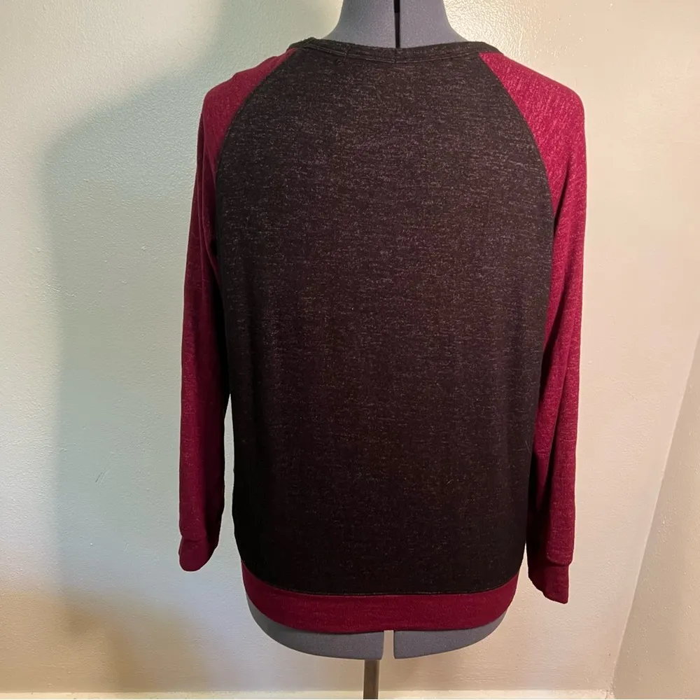 Buffalo David Bitton Cozy Colorblock Raglan Pullover Sweatshirt L - Image 9