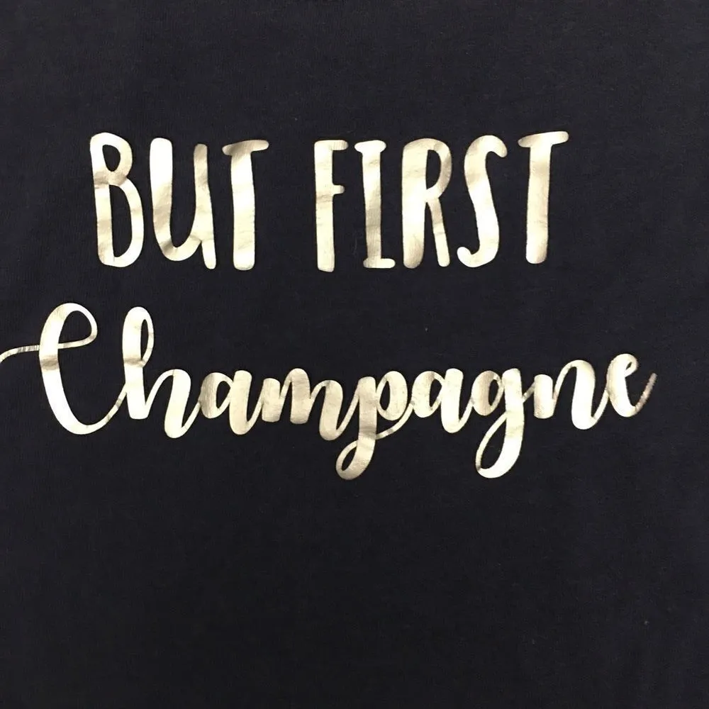 “But First Champagne” Tank Top - Image 3