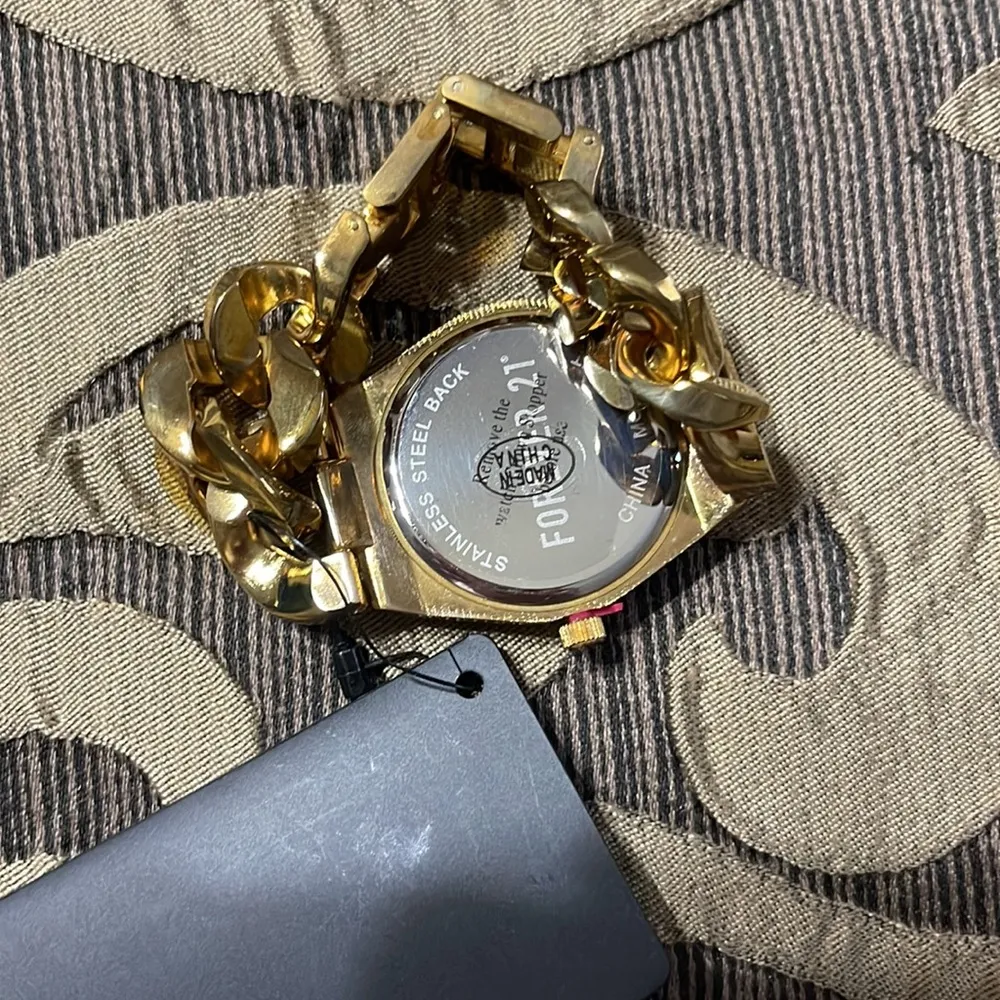 Forever 21 Gold Watch Chain Link NWT - Image 4