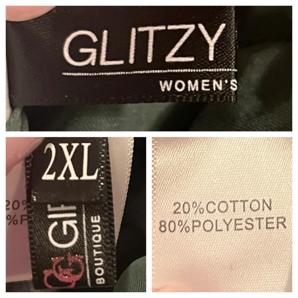 Glizy Quilted Vest Snap Front Reversible Green Red Plaid Women’s Size 2XL - Image 12