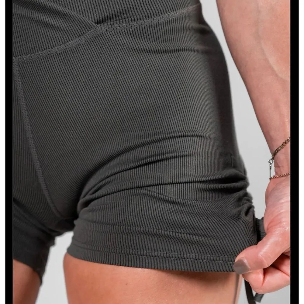 NWT Flag nor Fail ribbed shorts charcoal black size small - Image 7