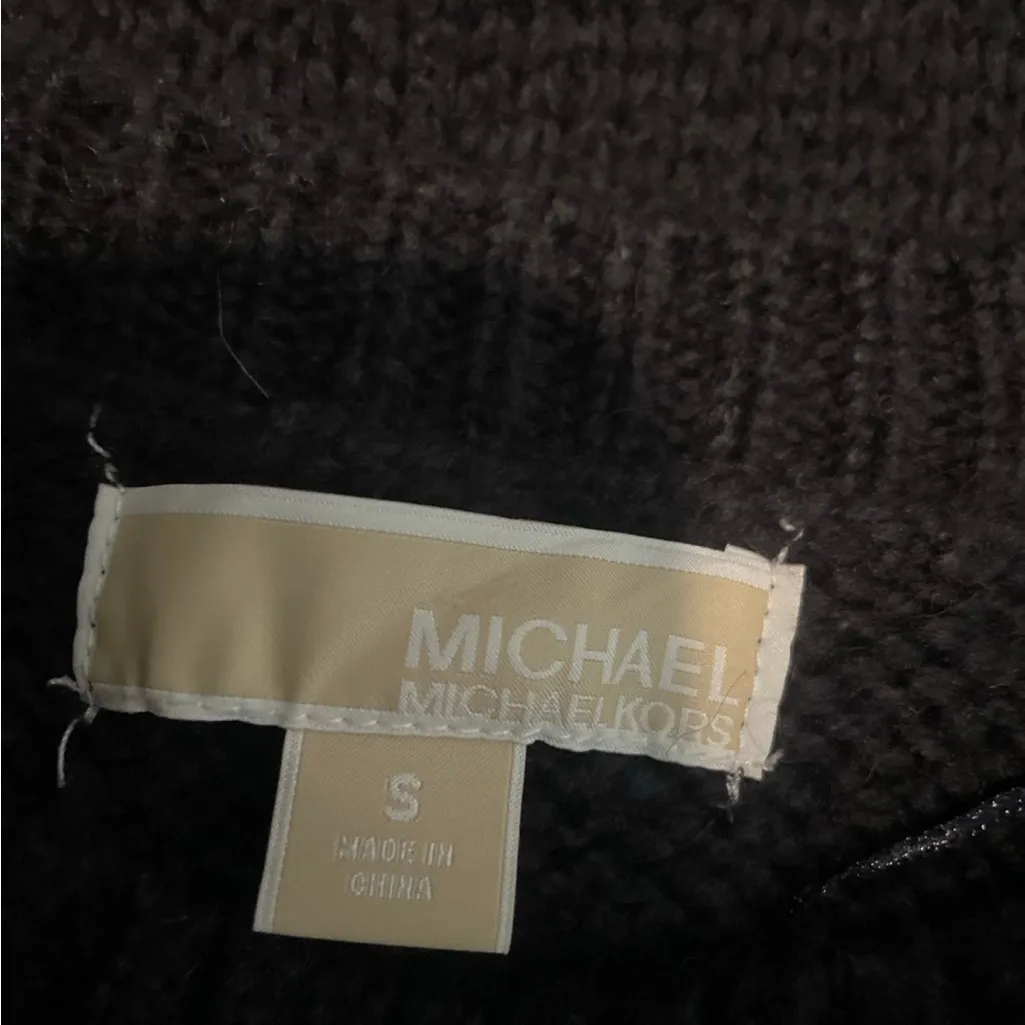 Michael Kors Black Poncho Sweater - Image 2