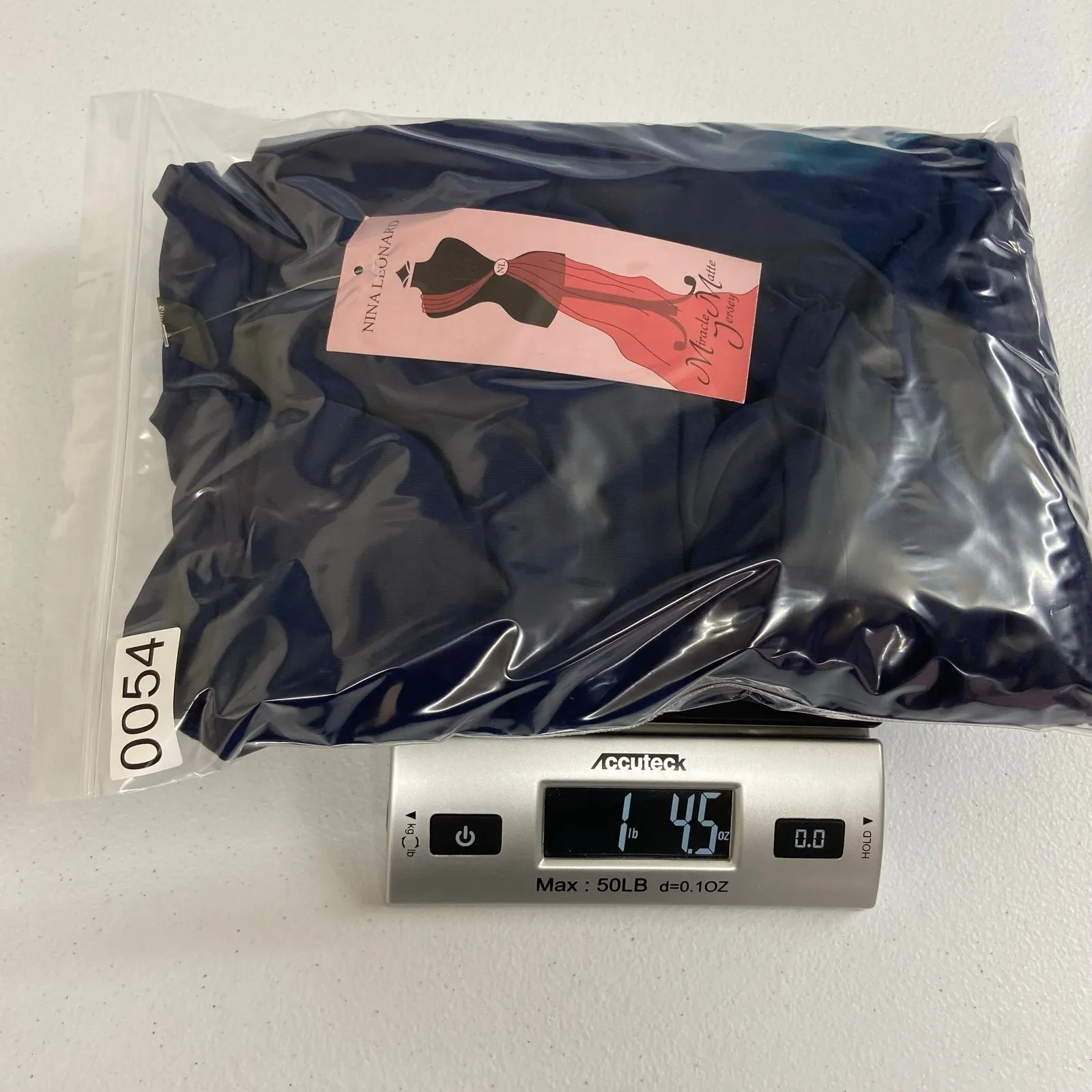 NEW Nina‎ Leonard women's navy blue stretch pocket jogger jumpsuit loose casual - Image 10