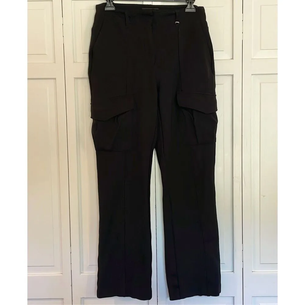 Rachel Zoe black ponte cargo pocket pant size 6 - Image 9