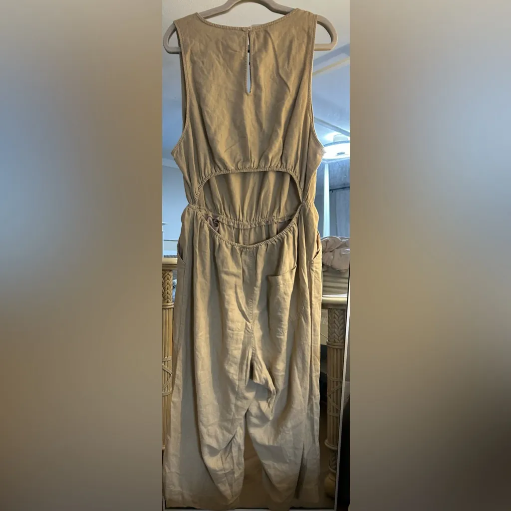 NEW Universal Thread Target Linen Blend Jumpsuit 2X - Image 2