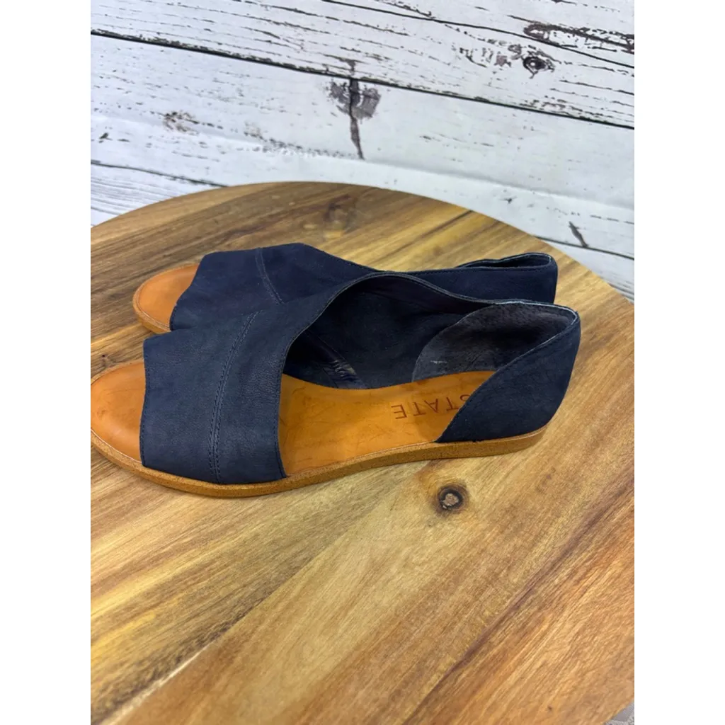 Women's 1. STATE Navy Blue Flat Sandals Size 7.5 - Image 3