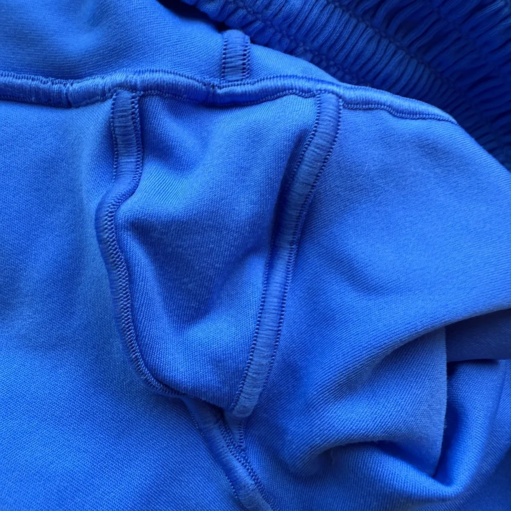 Aerie Ruched Side Bright Blue Leggings | Size XS - Image 5