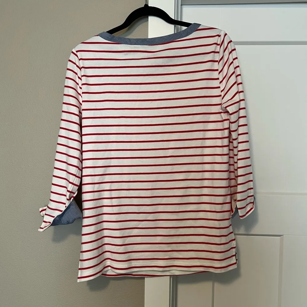 Nautica Red, White, and Blue Top - Image 4