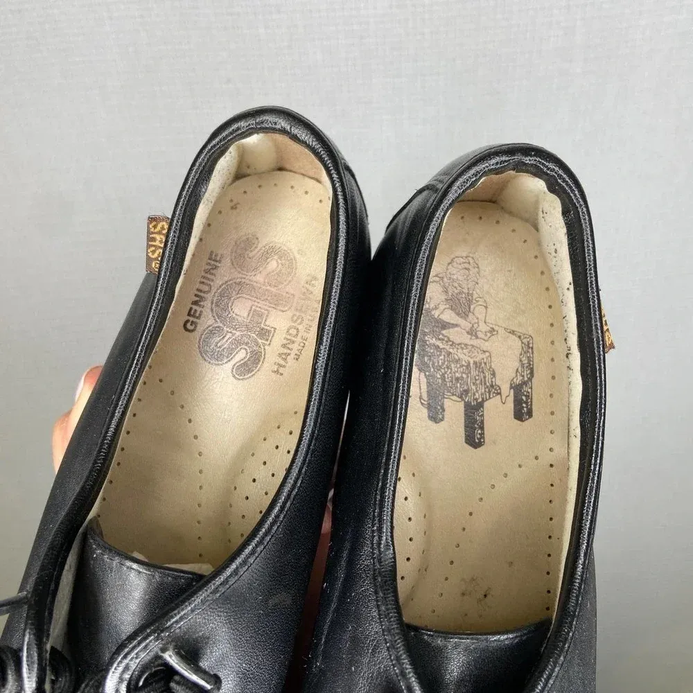 SAS Genuine‎ Black Moccasins Shoes Handsewn Size 9.5 - Image 7