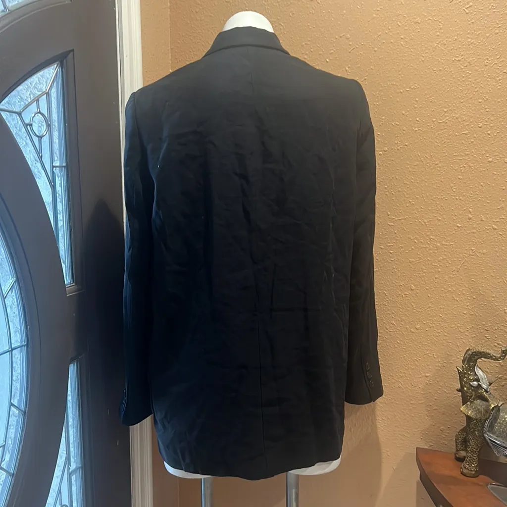 Zara black oversized blazer - Image 5