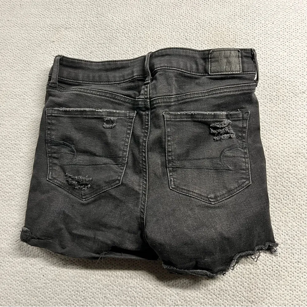 American Eagle Outfitters AEO Black Super Hi-Rise Shortie Size 4 EUC - Image 6