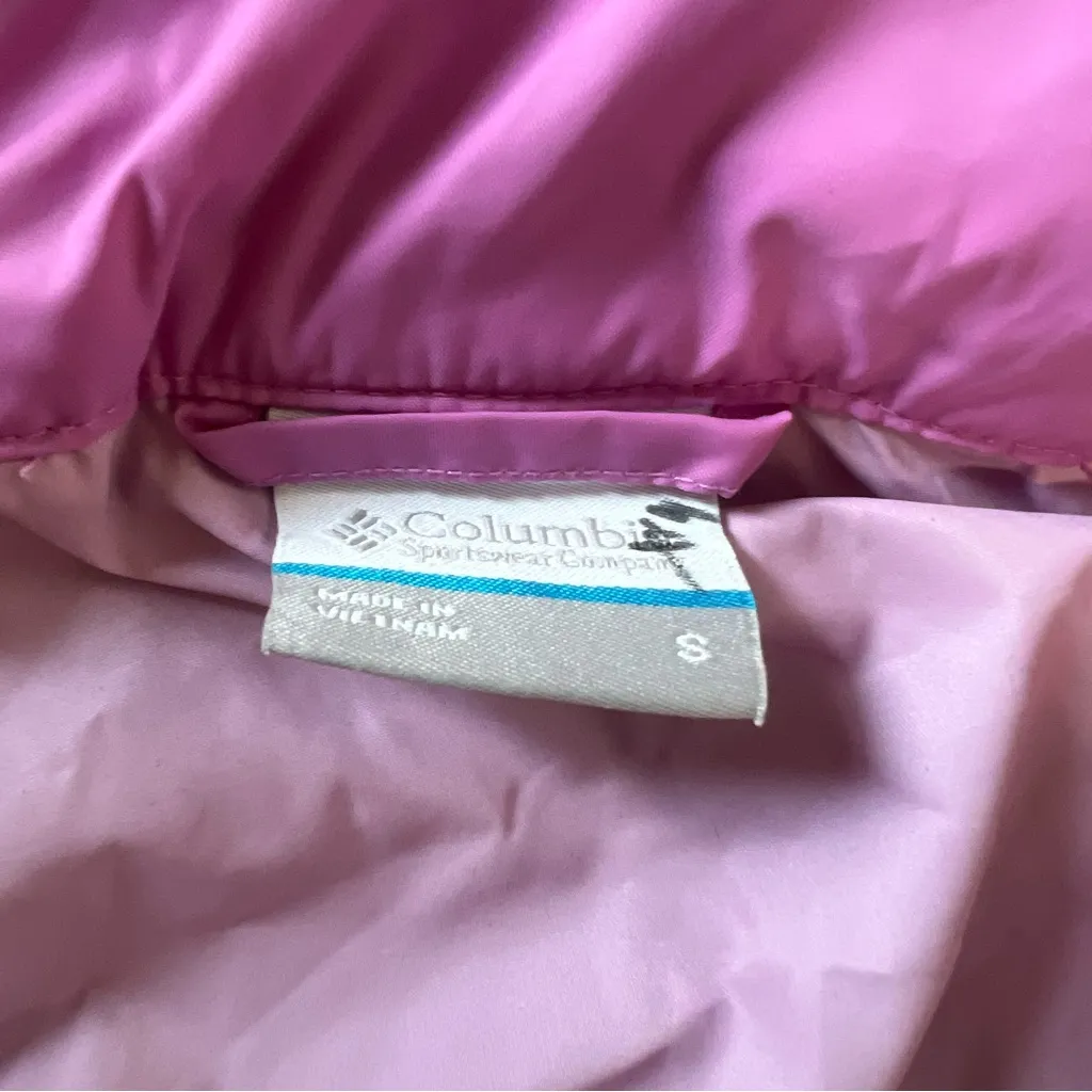 Columbia Arcadia Windbreaker Jacket Womens Small  Purple Hoodie Full Zip Outdoor - Image 3