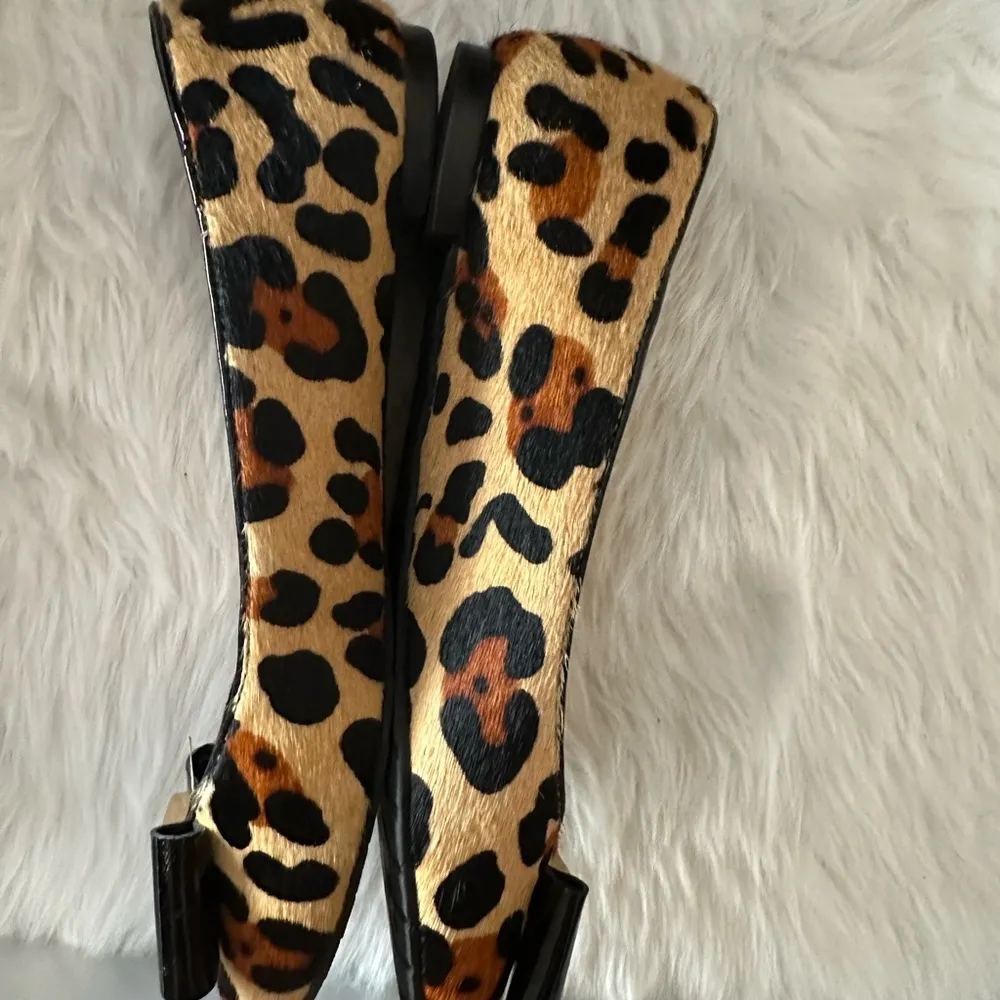 EUC Kate Spade animal print genuine calf fur ballet flats size 6.5 - Image 7