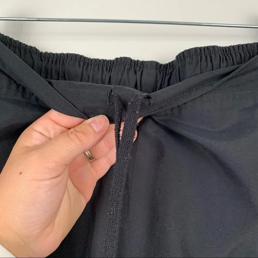 NIKE Womens Polyester‎ Track Pants Drawstring Black - Image 4