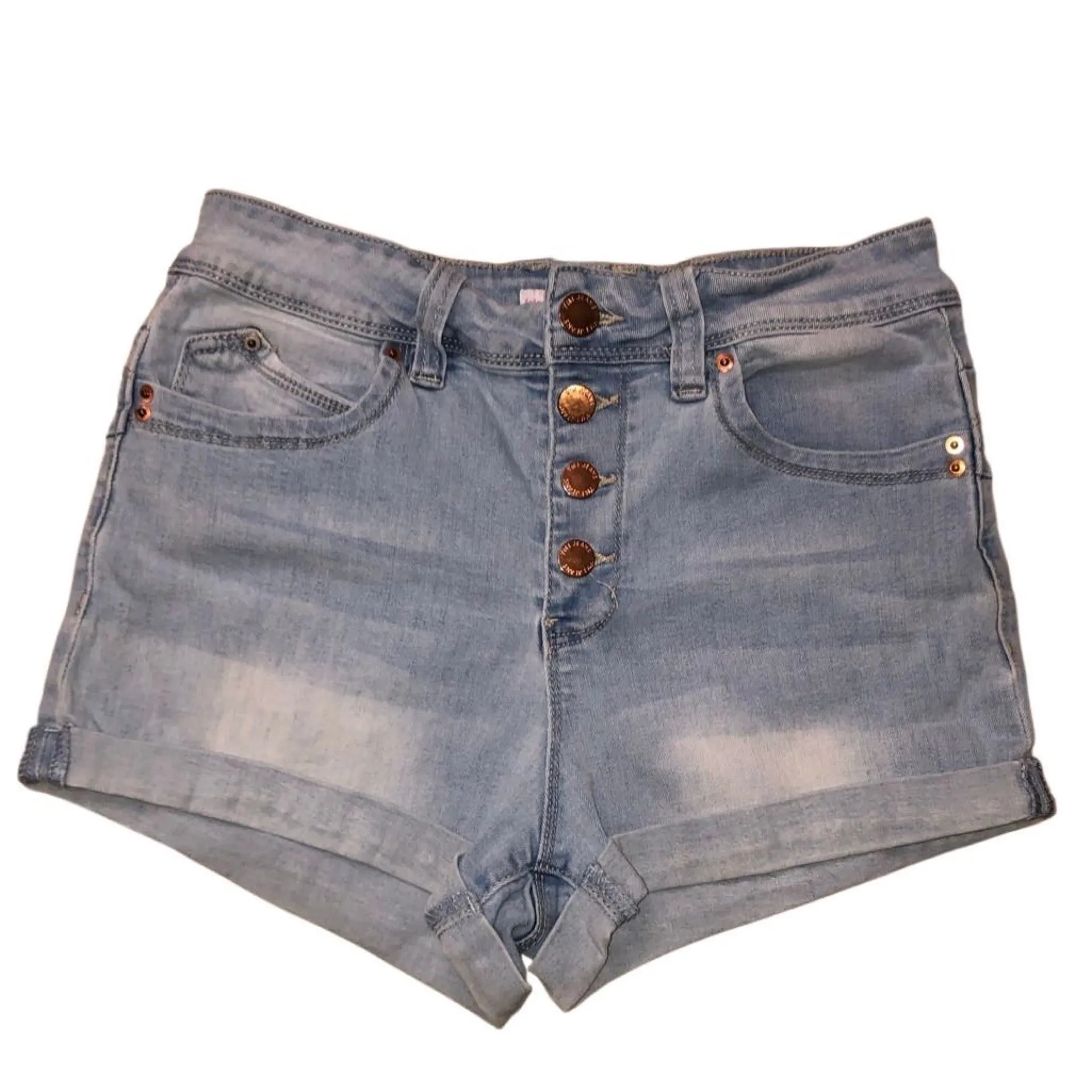 YMI wanna betta butt Stylish Light Blue Denim Shorts - Image 2