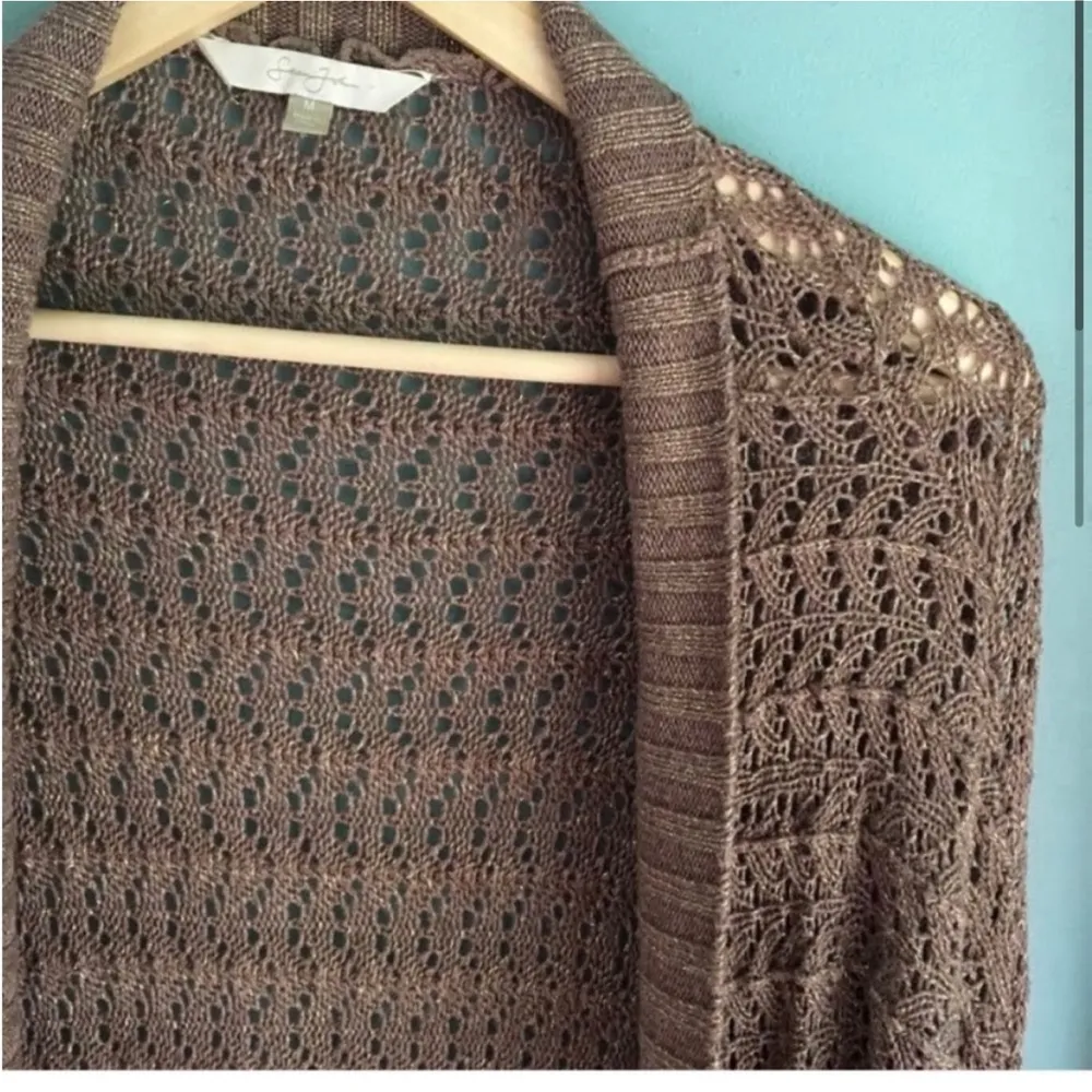 Sean John Long Cardigan Sweater Medium - Image 2