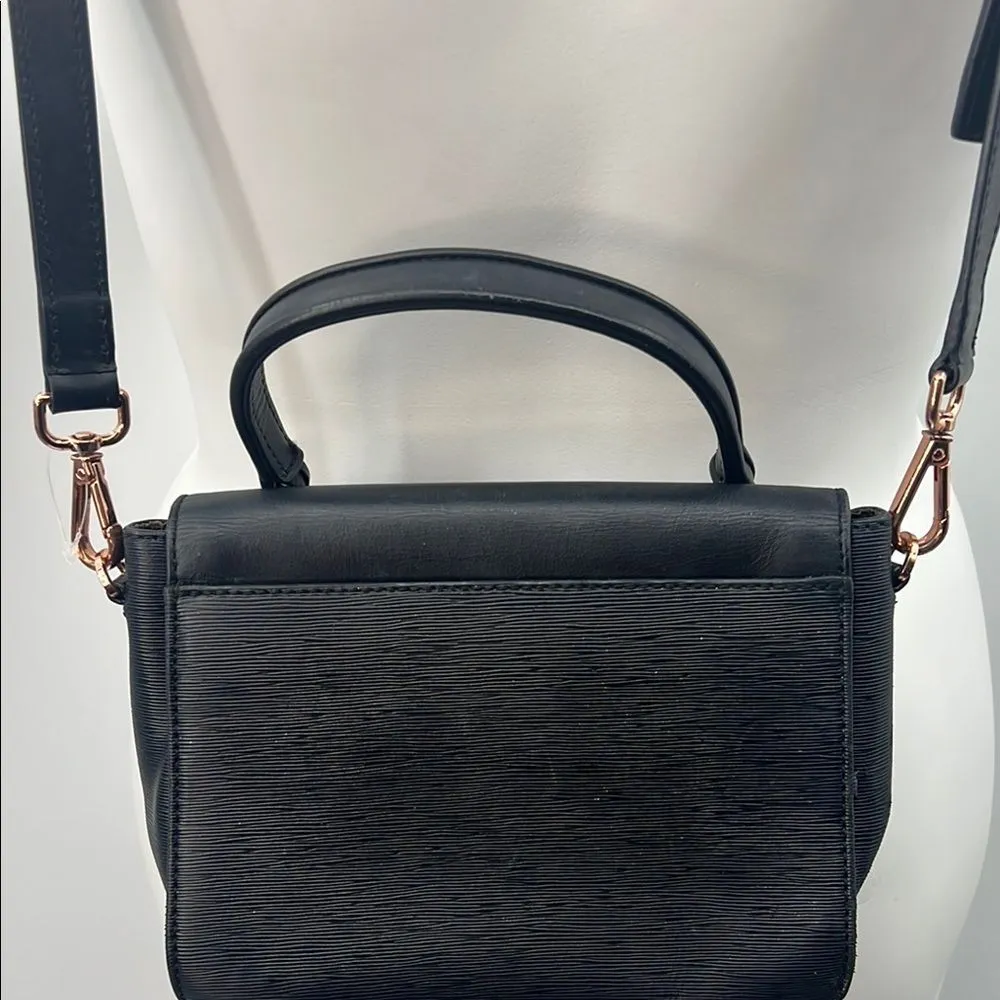 Ted Baker Elegant Black Bow Leather Handbag - Image 6