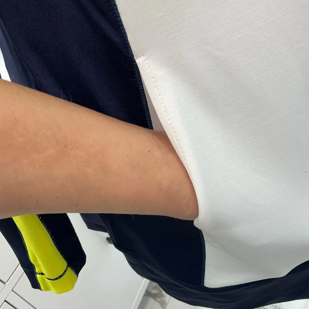 Beautiful tunic length jacket 💙💛🤍 - Image 7