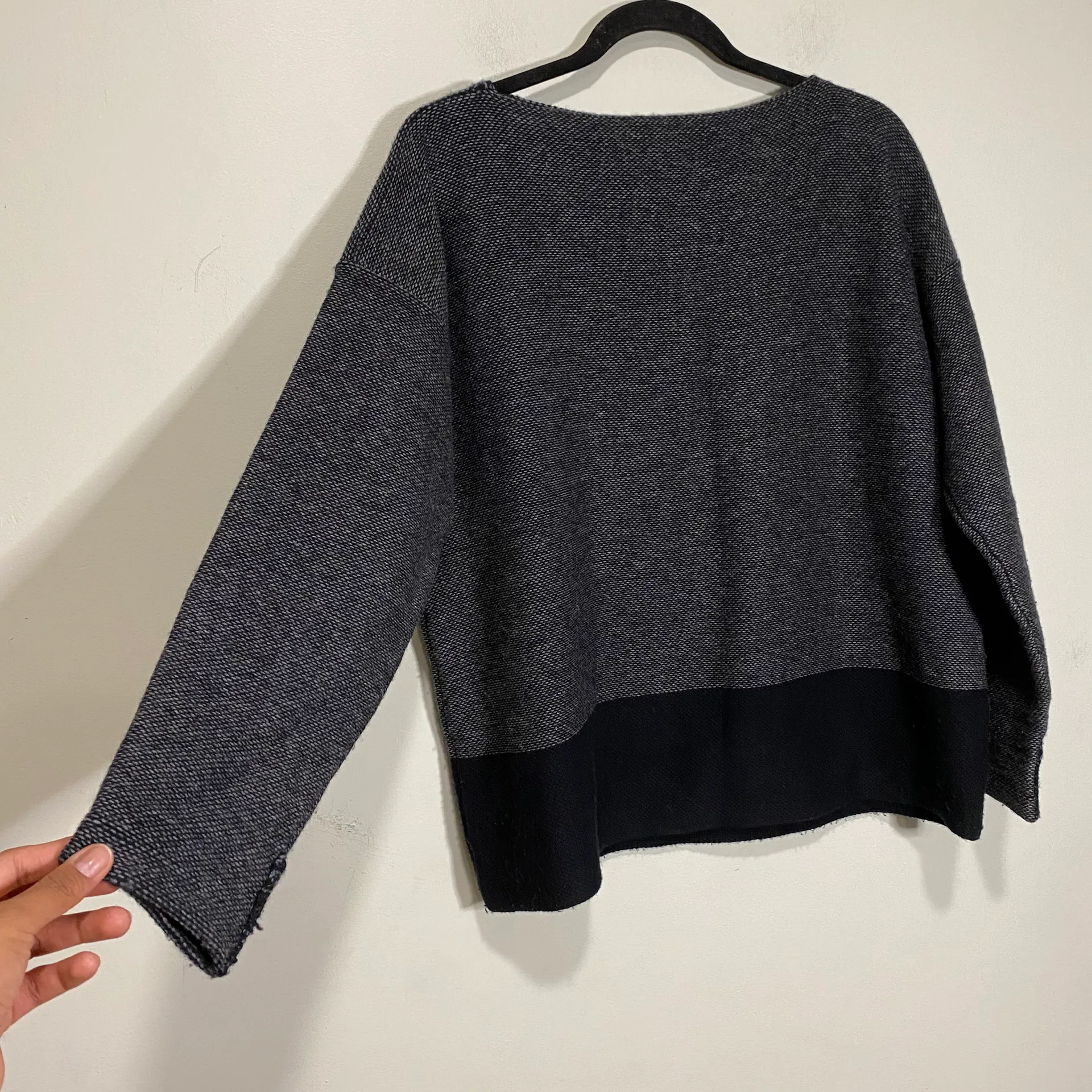 Vince Grey Oversized Sweater - Image 3