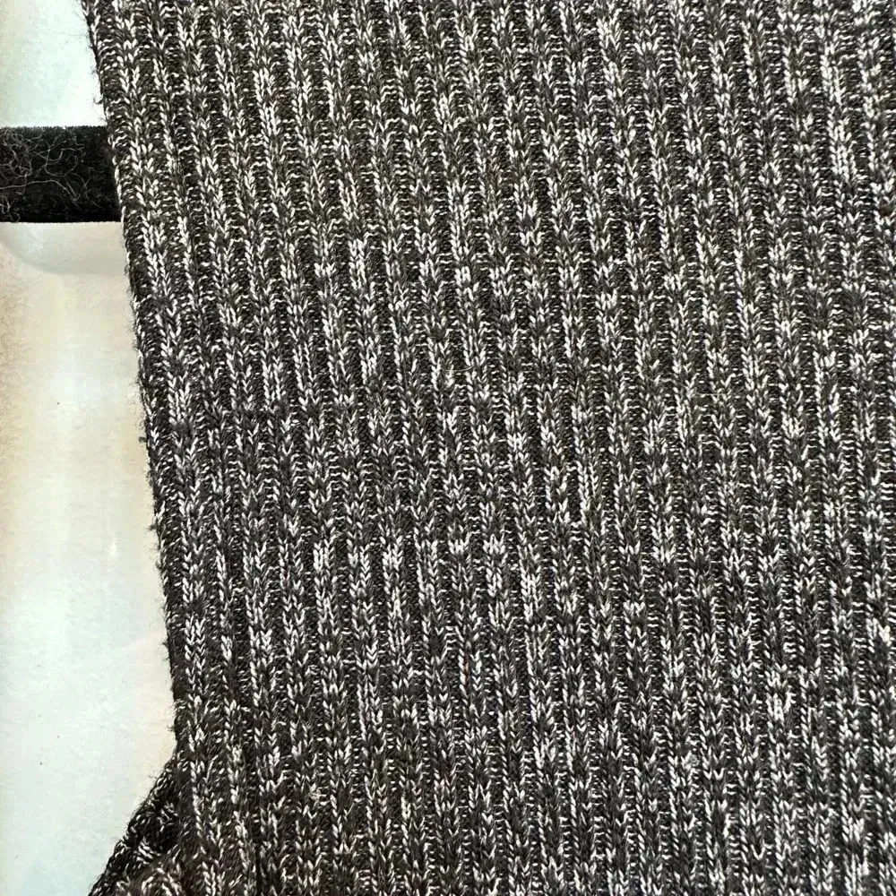 Juicy Couture Charcoal Grey Shoulder Long Sleeve Sweater Midi Dress Size Large L - Image 8