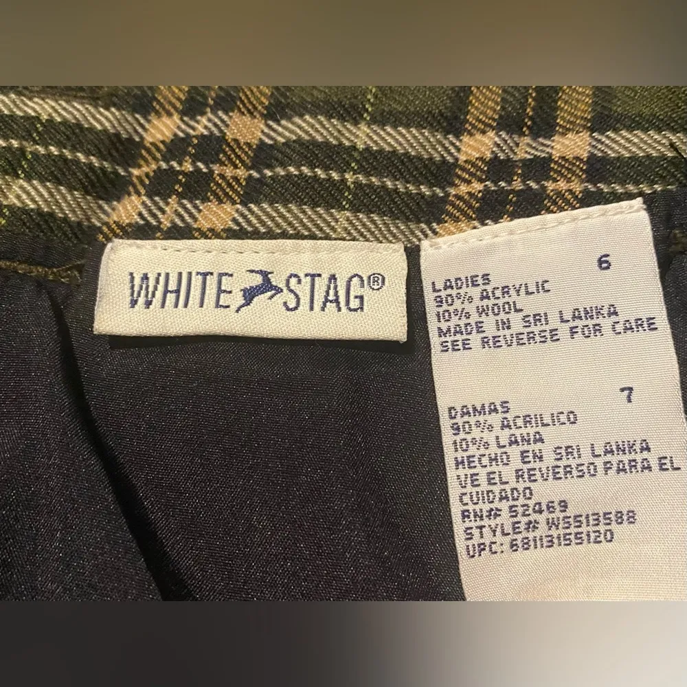 VTG 1960s  Green Plaid Wool Knee-Length Skirt - 6 - Image 10