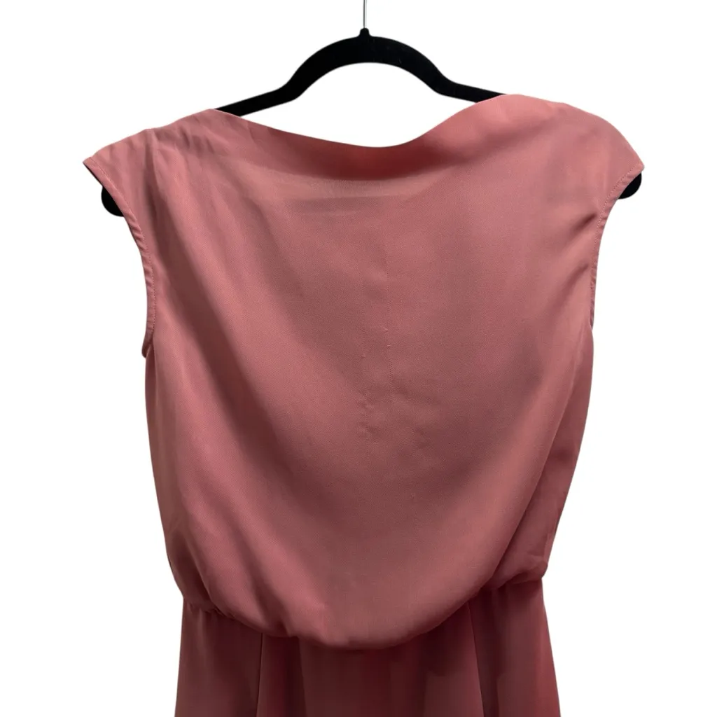 Reiss Dusty Rose Backless Back Tie Dress - Image 4
