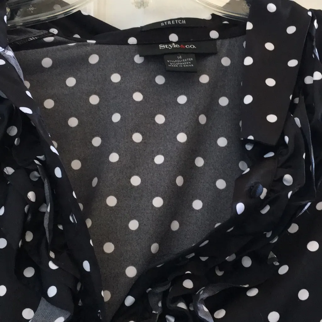 FINAL MARKDOWN Style & co. Ruffle front blouse 14 - Image 4