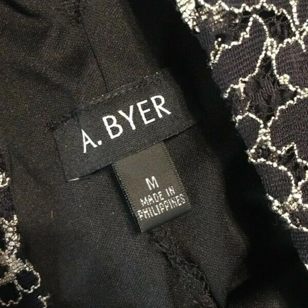 A. Byer medium black dress - Image 2