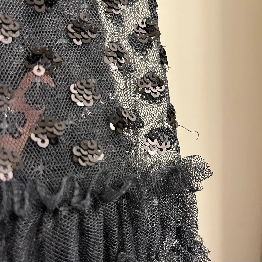 Needle & Thread Dot Shimmer Ankle Gown Black Size US 16 - Image 14