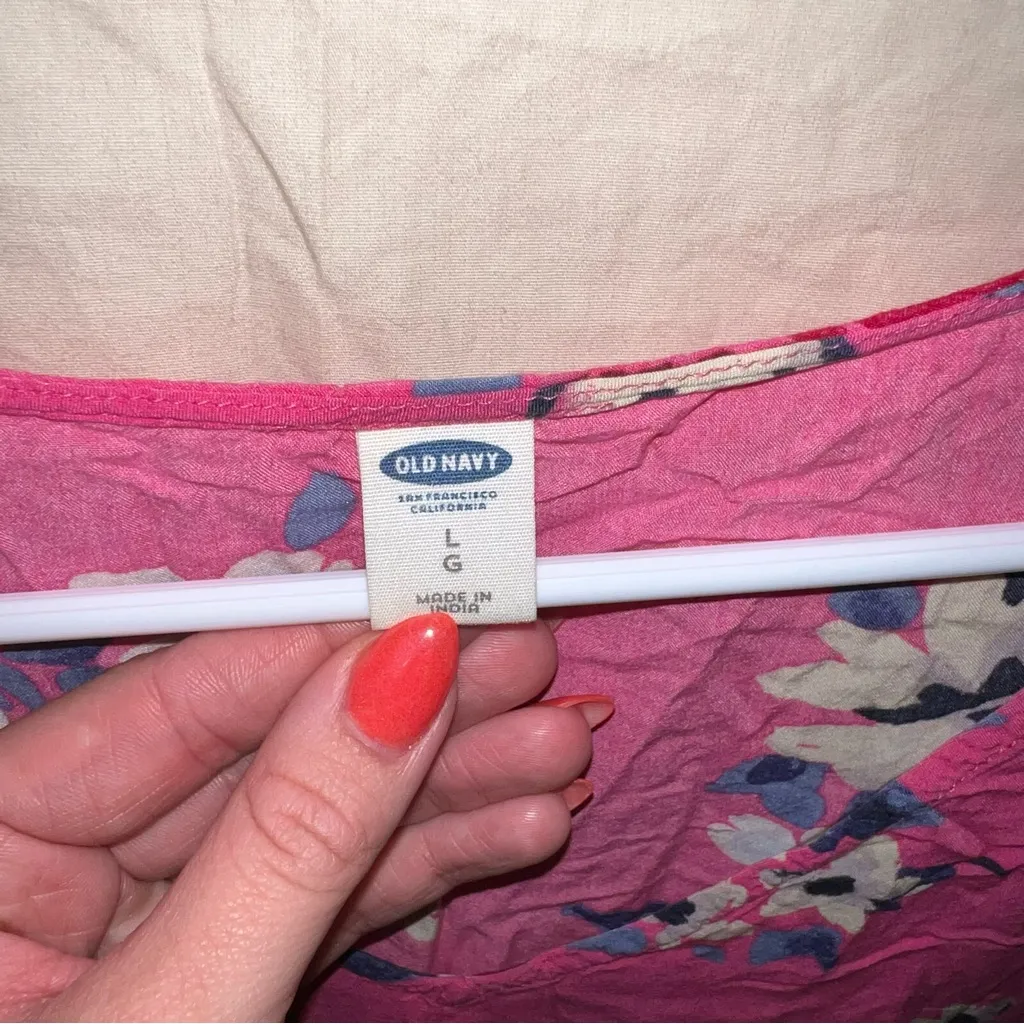 Pink Blouse with Flowers - Image 2