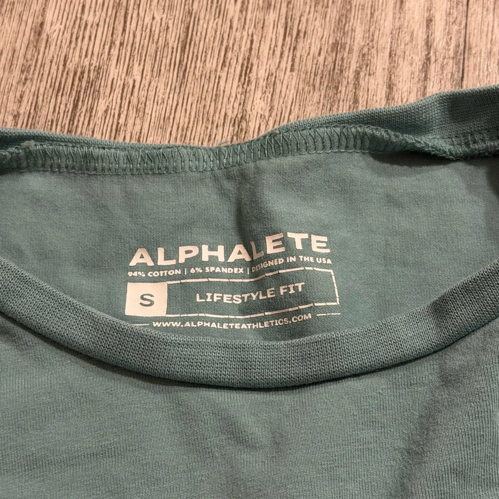 Alphalete Lifestyle Fit Teal Top - Image 2