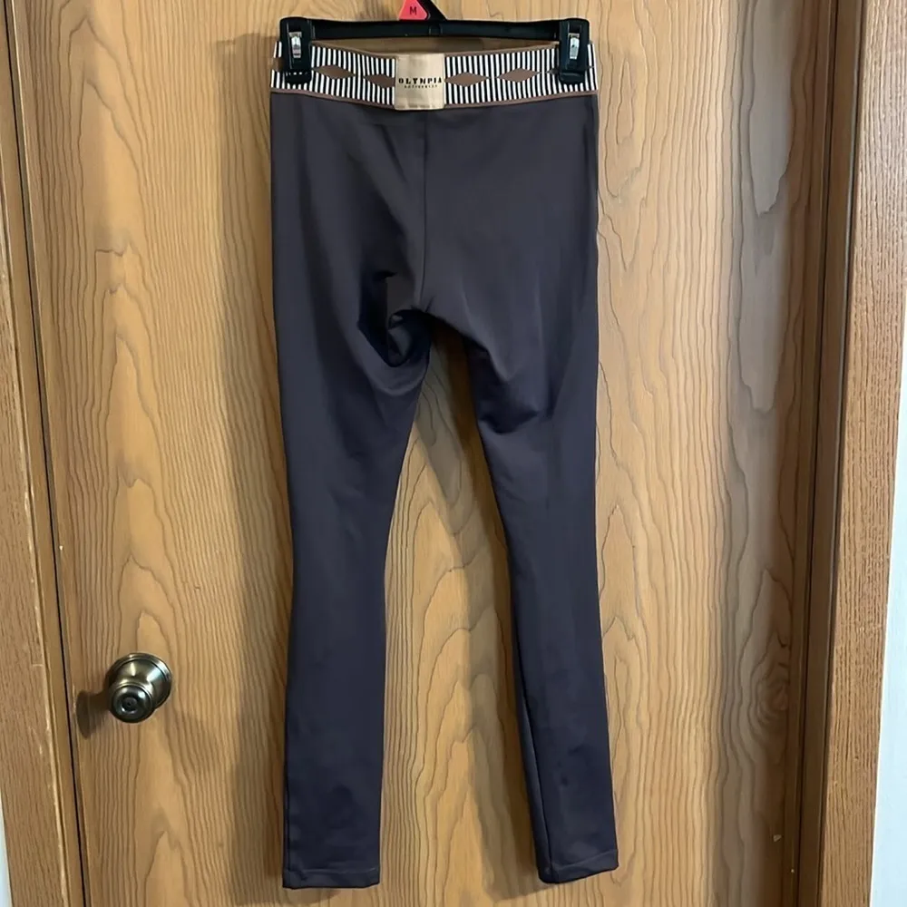 Olympia Activewear Ajax Leggings‎ Seal with Open Knees Small Brown - Image 7