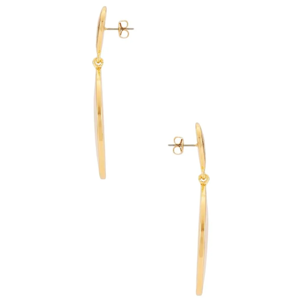 Ettika Double Wavy Disc Earrings in Gold One Size New Womens Jewelry - Image 2