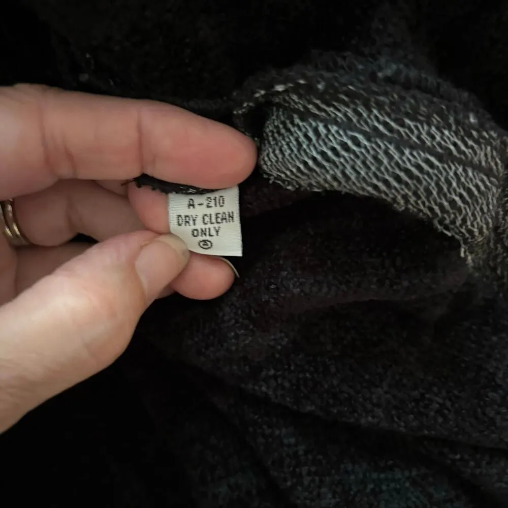 Danni Webb Size S Jacket Handwoven Fiber Artist Butterflies Beaded Whimsygoth Black - Image 6