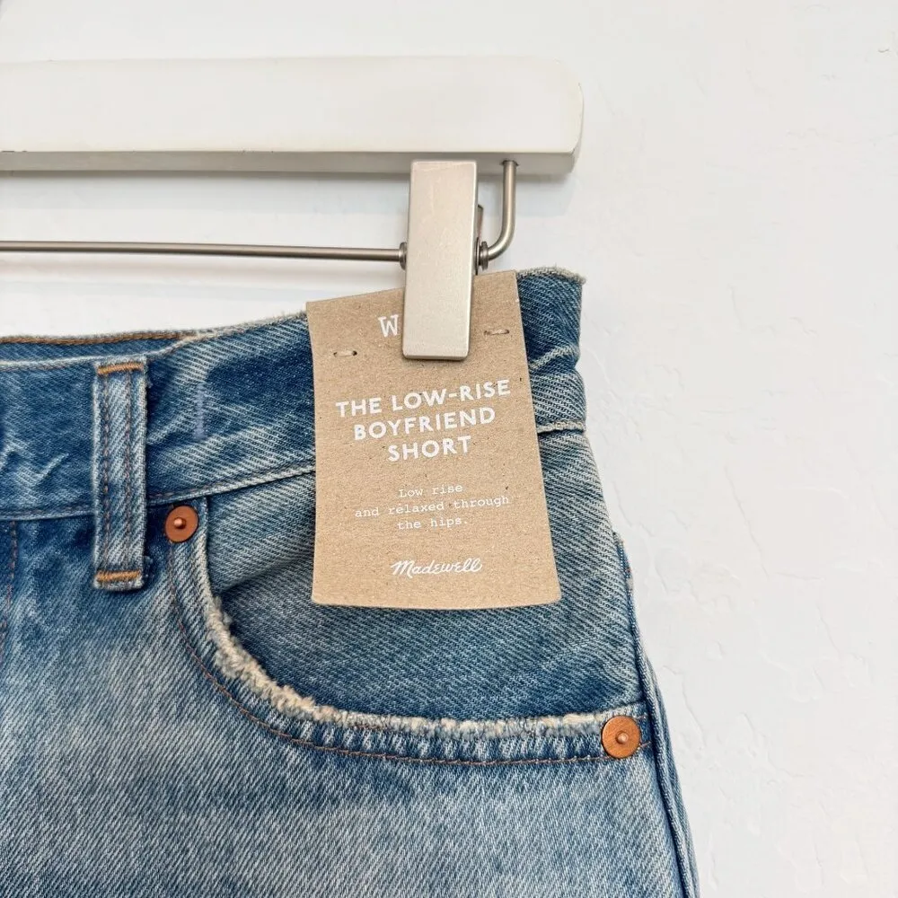 NWT Madewell Denim The Low Rise Boyfriend Jean Shorts Preppy Casual Summer 23 - Image 2